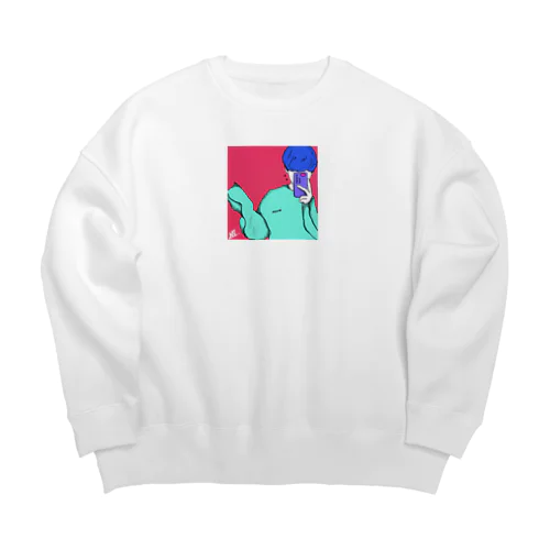 もえそで Big Crew Neck Sweatshirt