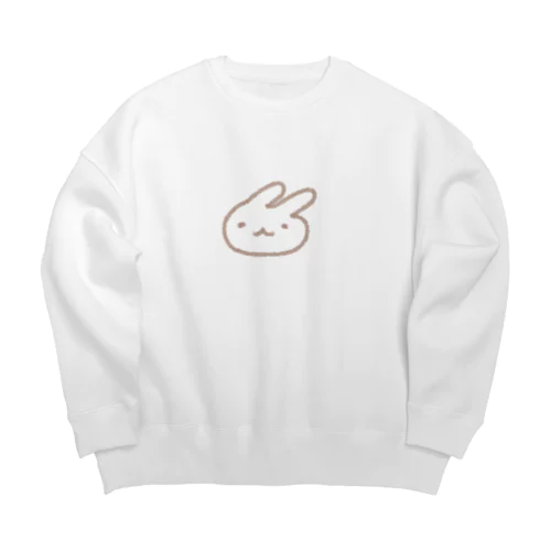 ゆるうさぎ Big Crew Neck Sweatshirt