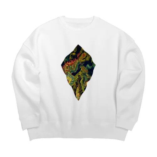 smoky Art Big Crew Neck Sweatshirt