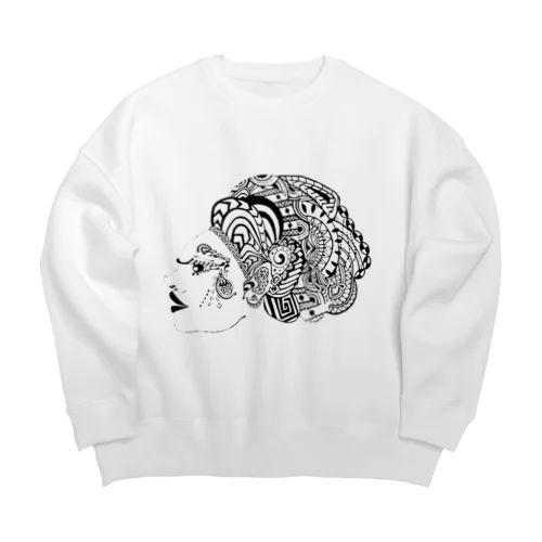 横顔 Big Crew Neck Sweatshirt