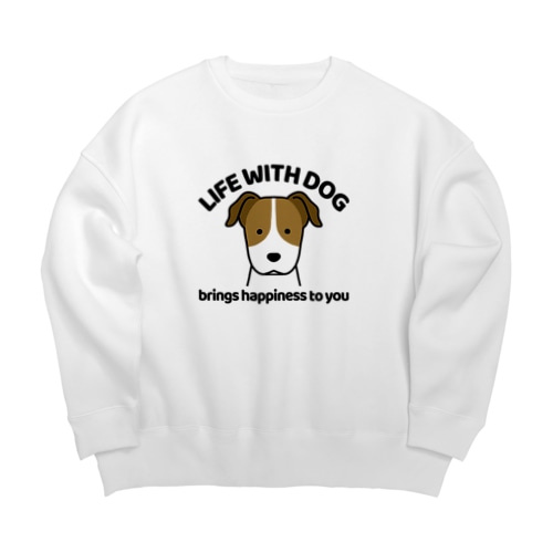 犬と共に（ジャック） Big Crew Neck Sweatshirt