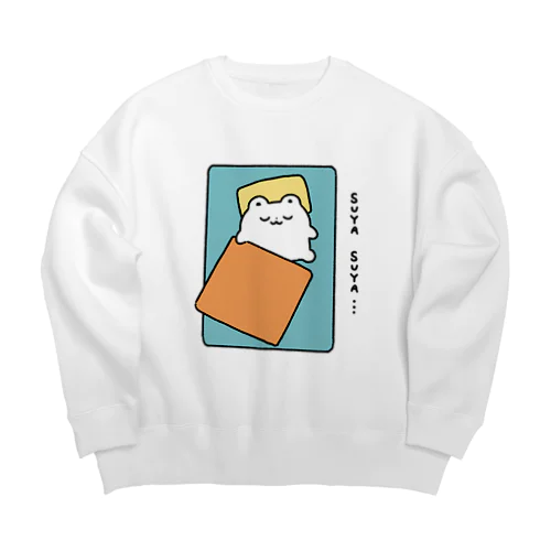 すやすやくま Big Crew Neck Sweatshirt