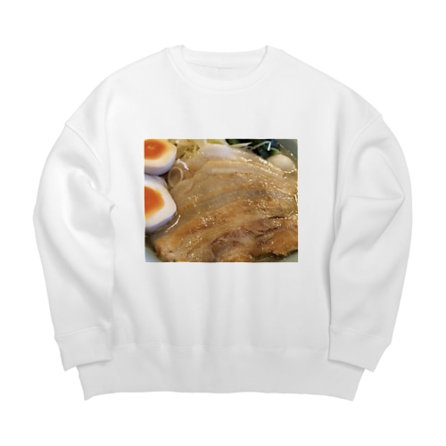 チャーシュー推せる Big Crew Neck Sweatshirt