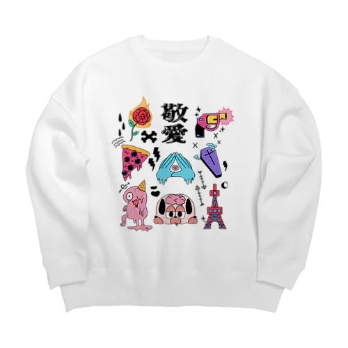 敬愛 Big Crew Neck Sweatshirt