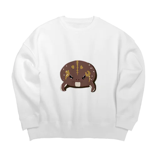 あめふくらがえる Big Crew Neck Sweatshirt