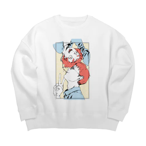 小林病院2 Big Crew Neck Sweatshirt