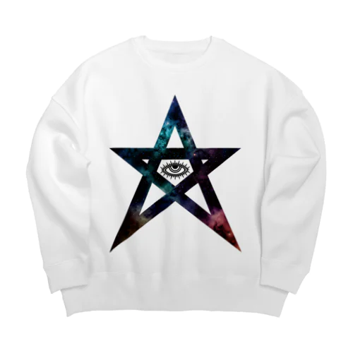 宇宙★星とぱっちりおめめ Big Crew Neck Sweatshirt