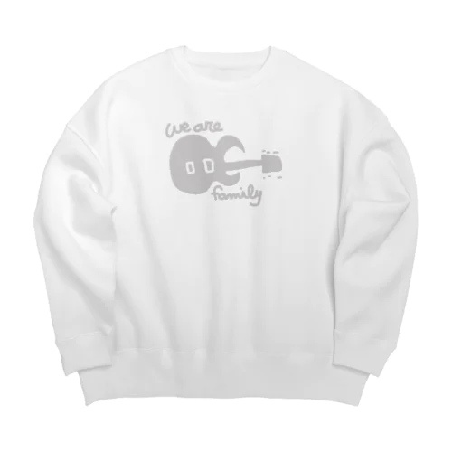 グレーのギター (family ver.) Big Crew Neck Sweatshirt