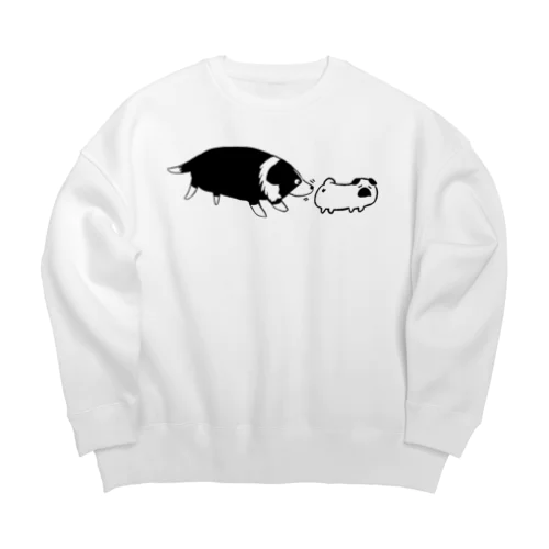 ぷーやんのおしりを追うルーカスくん Big Crew Neck Sweatshirt