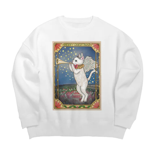 　ねこ天使 in Xmas Big Crew Neck Sweatshirt