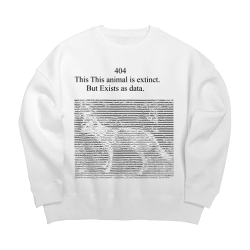 404  earth  Big Crew Neck Sweatshirt