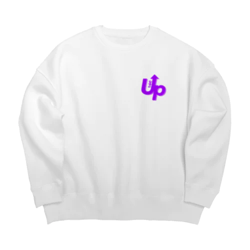 Purple Big Crew Neck Sweatshirt