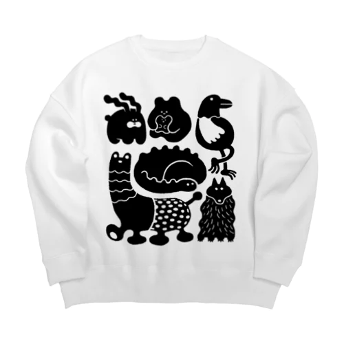 動物たち Big Crew Neck Sweatshirt