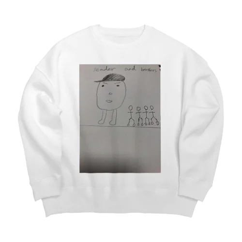 leader and  brothers Big Crew Neck Sweatshirt