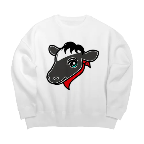 ウシ子 Big Crew Neck Sweatshirt