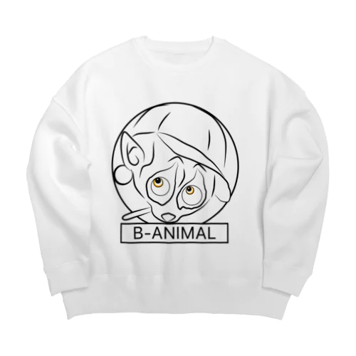 B-ANIMAL スローロリス Big Crew Neck Sweatshirt