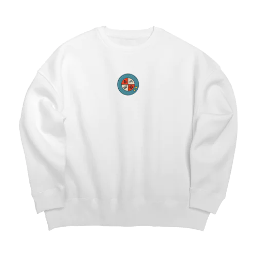 WappenLogo_blue Big Crew Neck Sweatshirt