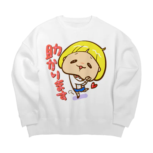 大人びた子役くん Big Crew Neck Sweatshirt