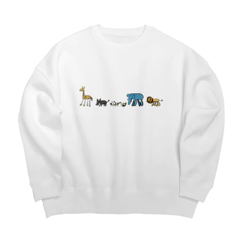 多分動物。 Big Crew Neck Sweatshirt