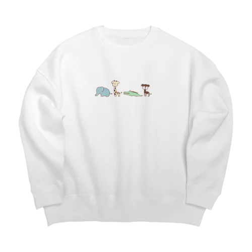 どうぶつさんたち Big Crew Neck Sweatshirt