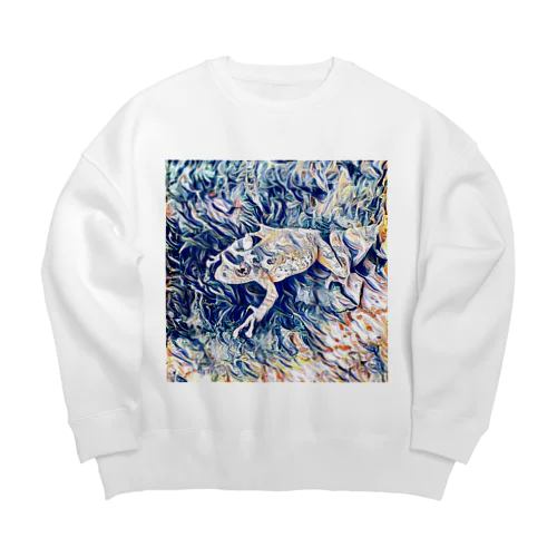 Fantastic Frog -Wispy Version- Big Crew Neck Sweatshirt