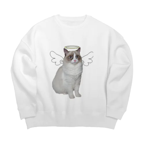 猫天使ネコ Big Crew Neck Sweatshirt