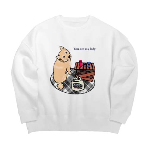 柴犬ナイトさん Big Crew Neck Sweatshirt