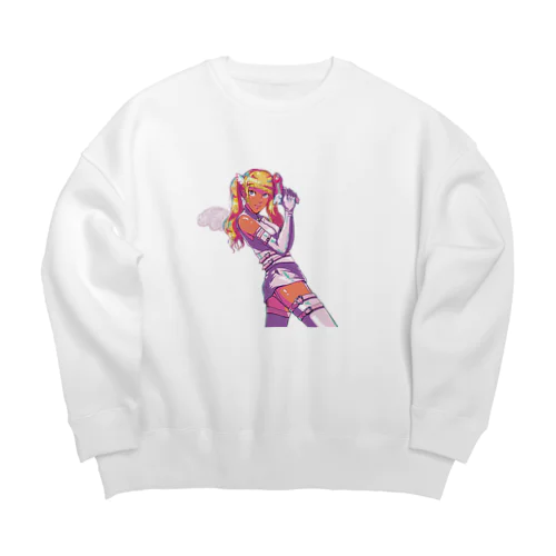 現代の天使ちゃん Big Crew Neck Sweatshirt