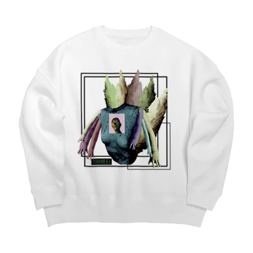 kitune☆ Big Crew Neck Sweatshirt