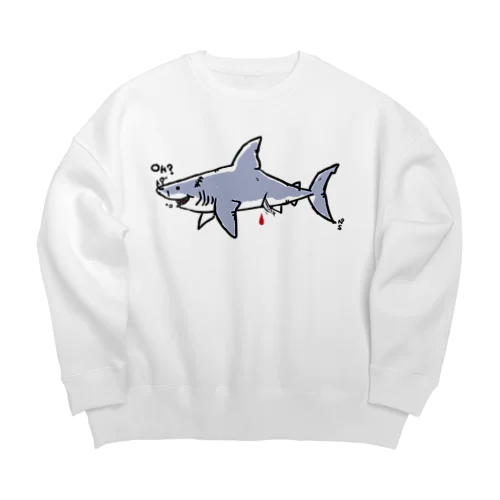 サメのホオジロー (type2) Big Crew Neck Sweatshirt