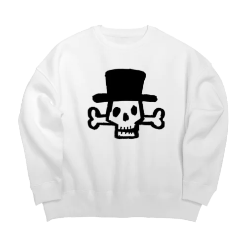 ガイコツ帽子 Big Crew Neck Sweatshirt