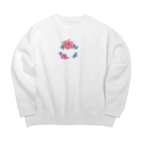 flower Big Crew Neck Sweatshirt