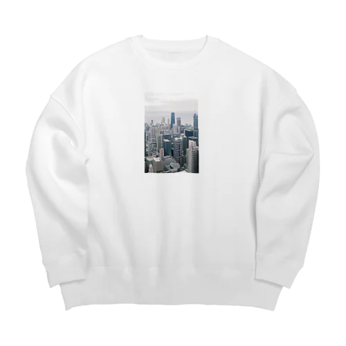 シカゴ 風景 Big Crew Neck Sweatshirt