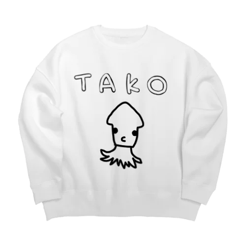 🐙たこ Big Crew Neck Sweatshirt