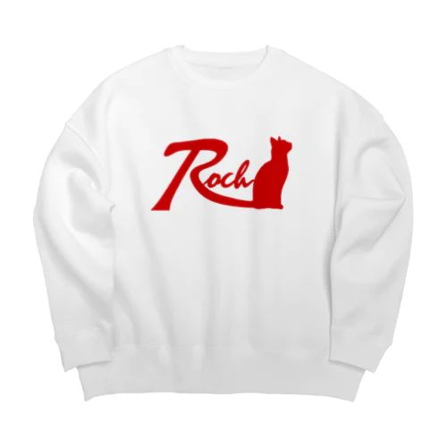 Rock cat red Big Crew Neck Sweatshirt