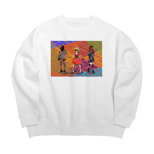 没個性と記号の値段 Big Crew Neck Sweatshirt