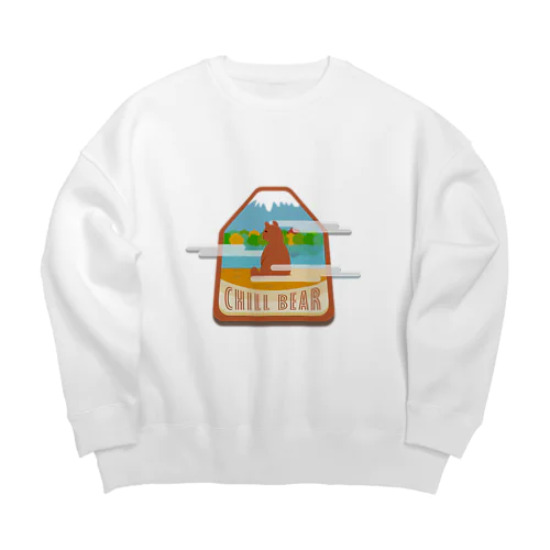 チルベアー　リラックス中のクマさん Big Crew Neck Sweatshirt