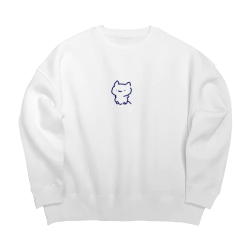 やんでるねこちゃ ノーマル Big Crew Neck Sweatshirt