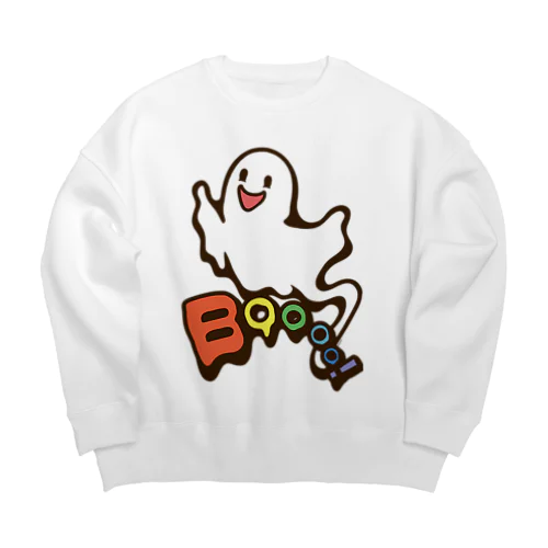 おばけちゃんばぁ!(Boo!ゴースト)カラフル Big Crew Neck Sweatshirt