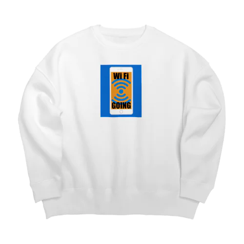 WiFi発信中　 Big Crew Neck Sweatshirt