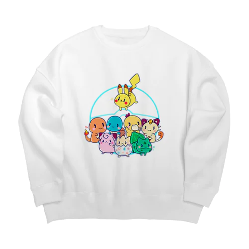 Pkecute Big Crew Neck Sweatshirt