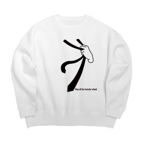 脱さら。 Big Crew Neck Sweatshirt