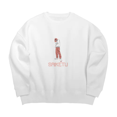 採血の時間 Big Crew Neck Sweatshirt