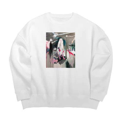 シーツオバケくん Big Crew Neck Sweatshirt