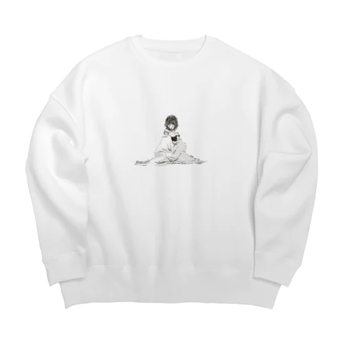 one night Big Crew Neck Sweatshirt