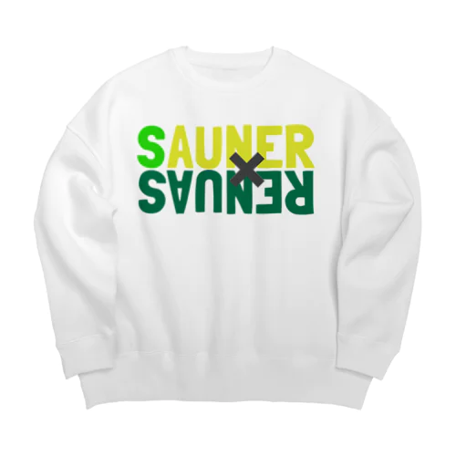 SAUNER×SAUNER サウナー×サウナー Big Crew Neck Sweatshirt