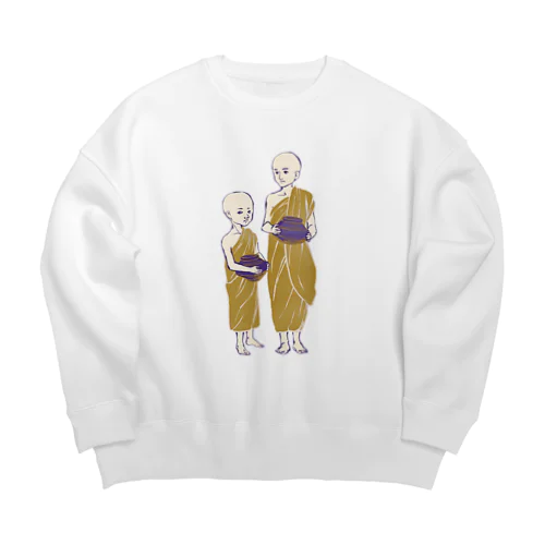 【ミャンマーの人々】少年モンク Big Crew Neck Sweatshirt