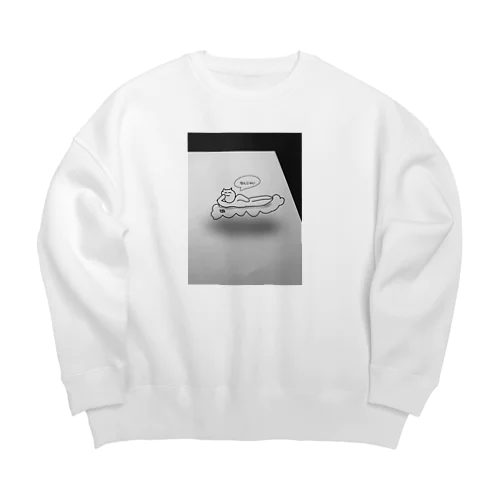 ねこち Big Crew Neck Sweatshirt