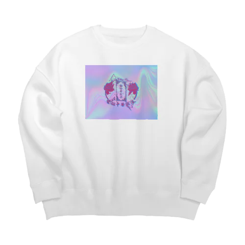 電脳千ｬ人ﾅﾊﾟﾄ口ーノレ Big Crew Neck Sweatshirt