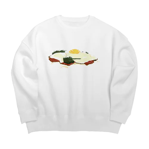 戦車が目玉焼きに集まっているところ Big Crew Neck Sweatshirt